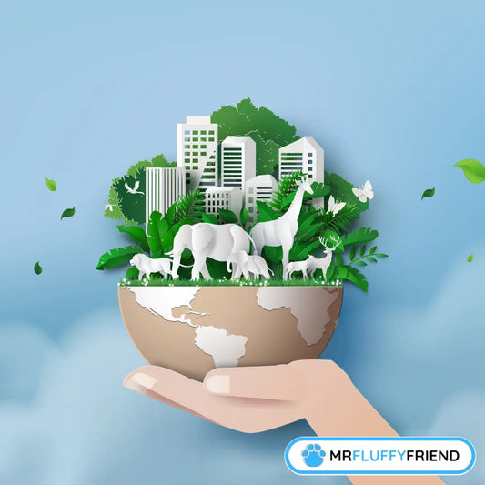 Artistic depiction symbolizing the connection between wildlife and urban life for World Animal Day 2025